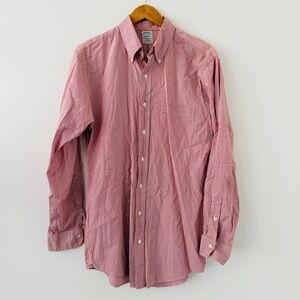 Brooks Brothers Long Sleeve Slim Fit Button Down Shirt - Red Stripe